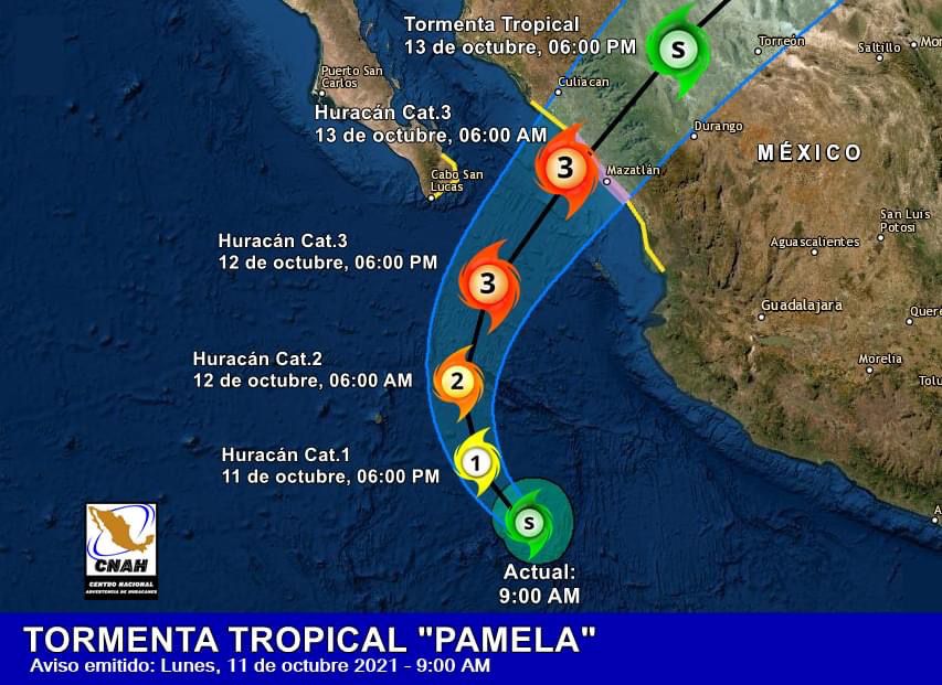 Advierten del peligro para Durango por huracán “Pamela” – Contacto Hoy