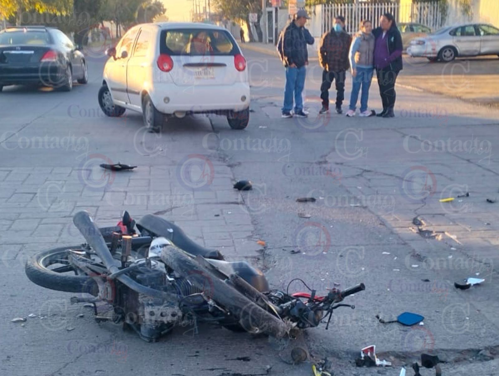 Motociclista Acab Hospitalizado Tras Fuerte Choque Contacto Hoy