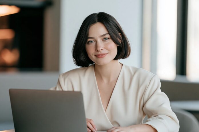 Laptop-woman